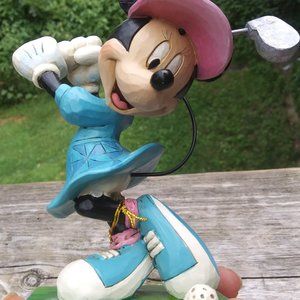 Disney Traditions Jim Shore Enesco Minnie mouse Golfing figurine
